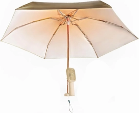 Windproof Fan Umbrella Portable Cooling Sun Protection Lightweight Rechargeable Uv Blocking Mini Waterproof Folding Travel