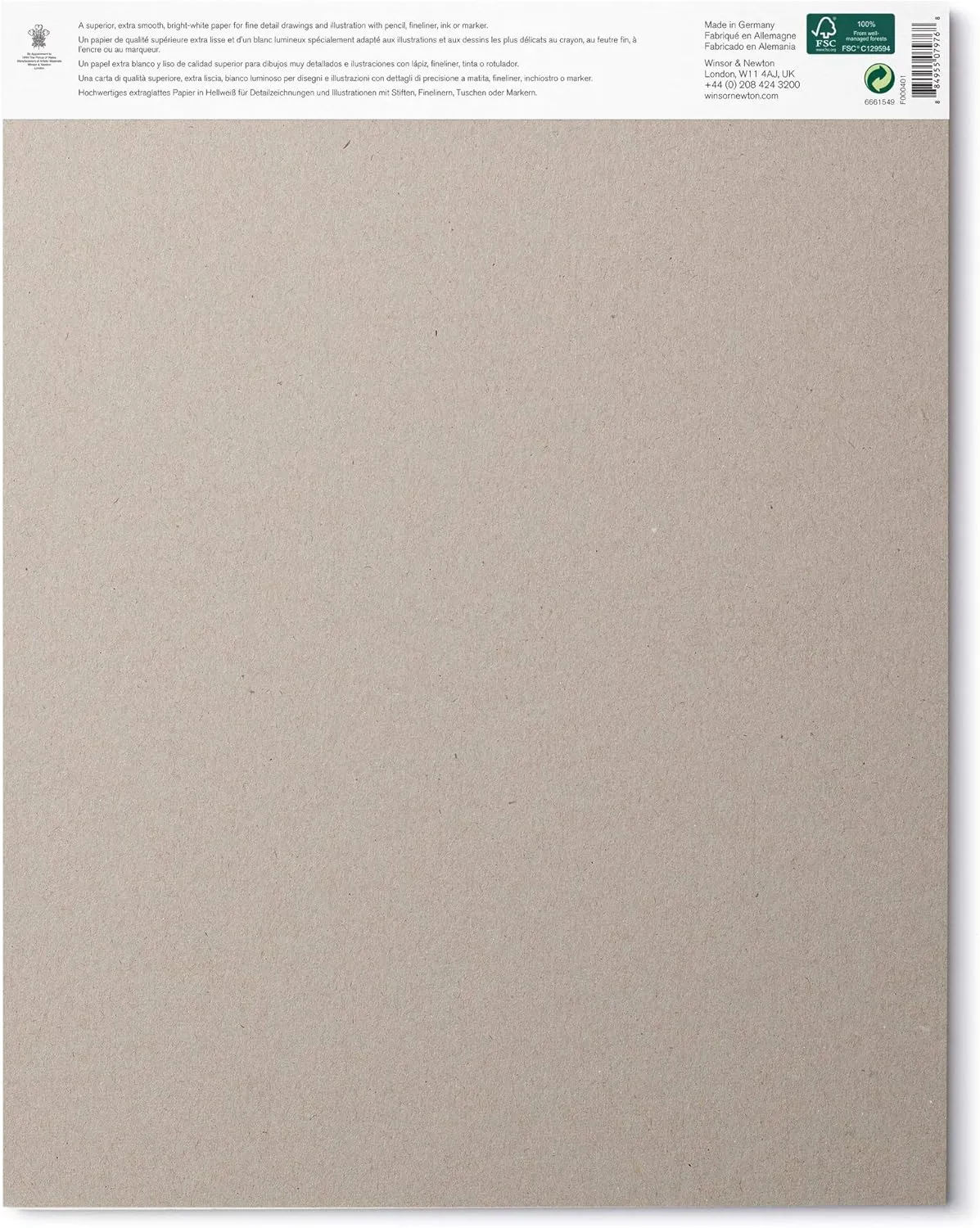 Winsor & Newton, Bristol Paper Pad 250 gsm, 11x14", 20 Sheets