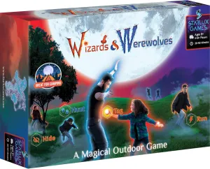 Wizards & Werewolves: A Magical Hide and Seek Game | 4-10 Players | Outdoor Games for Kids 8-12  | Camping Games for Kids | Glow in The Dark Yard Games for Kids and Adults | “A Howling Good Time!”