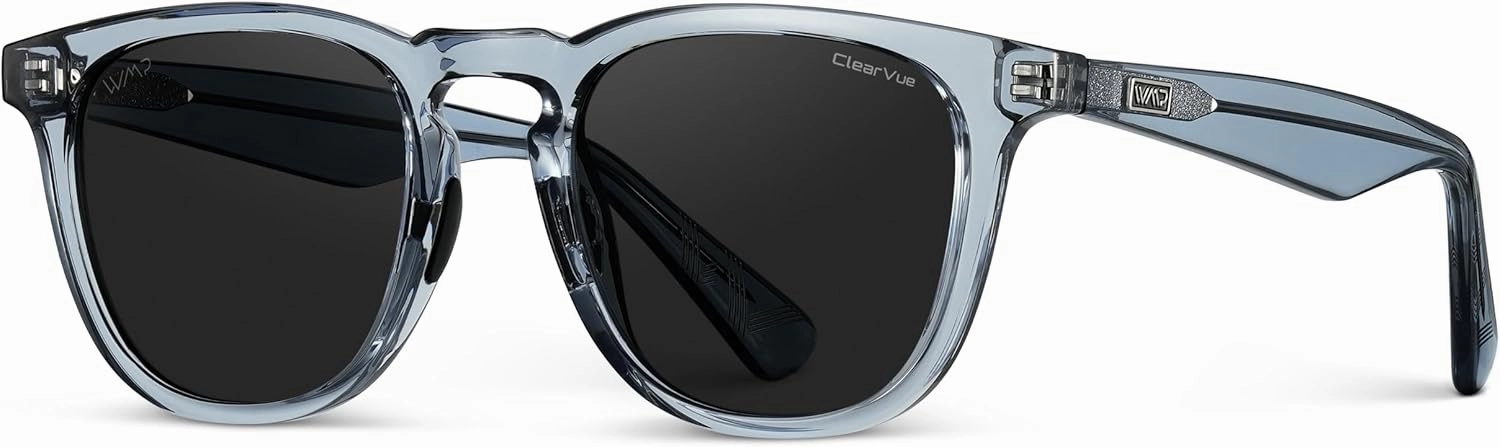 WMP Eyewear – Men’s Polarized Sport & Golf Sunglasses: Round Frame, Anti-Reflective Lenses, Non-Slip Nose Pads, Lightweight