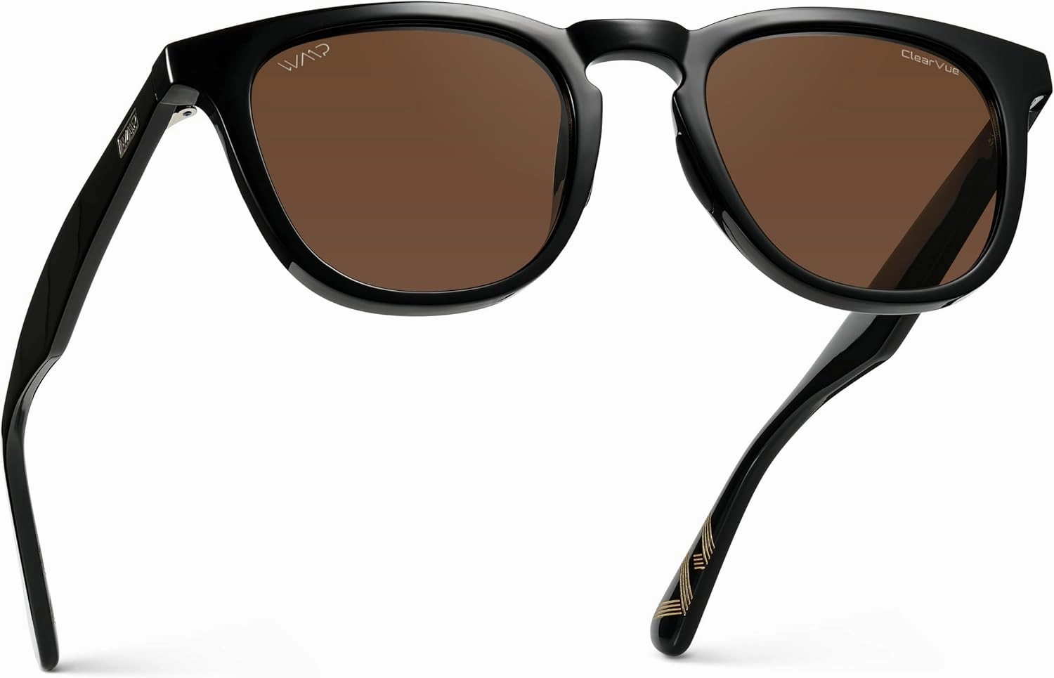 WMP Eyewear – Men’s Polarized Sport & Golf Sunglasses: Round Frame, Anti-Reflective Lenses, Non-Slip Nose Pads, Lightweight