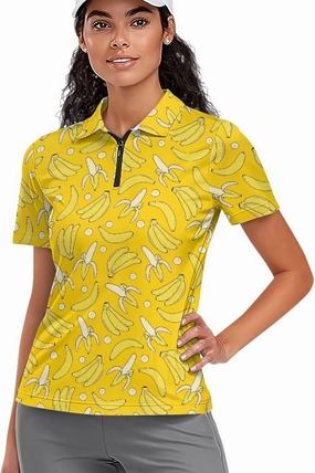 Women's Golf Polo Shirts Short Sleeve Collared Tennis Shirt UPF 50  Workout Athletic Tops Lightweight Quick Dry
