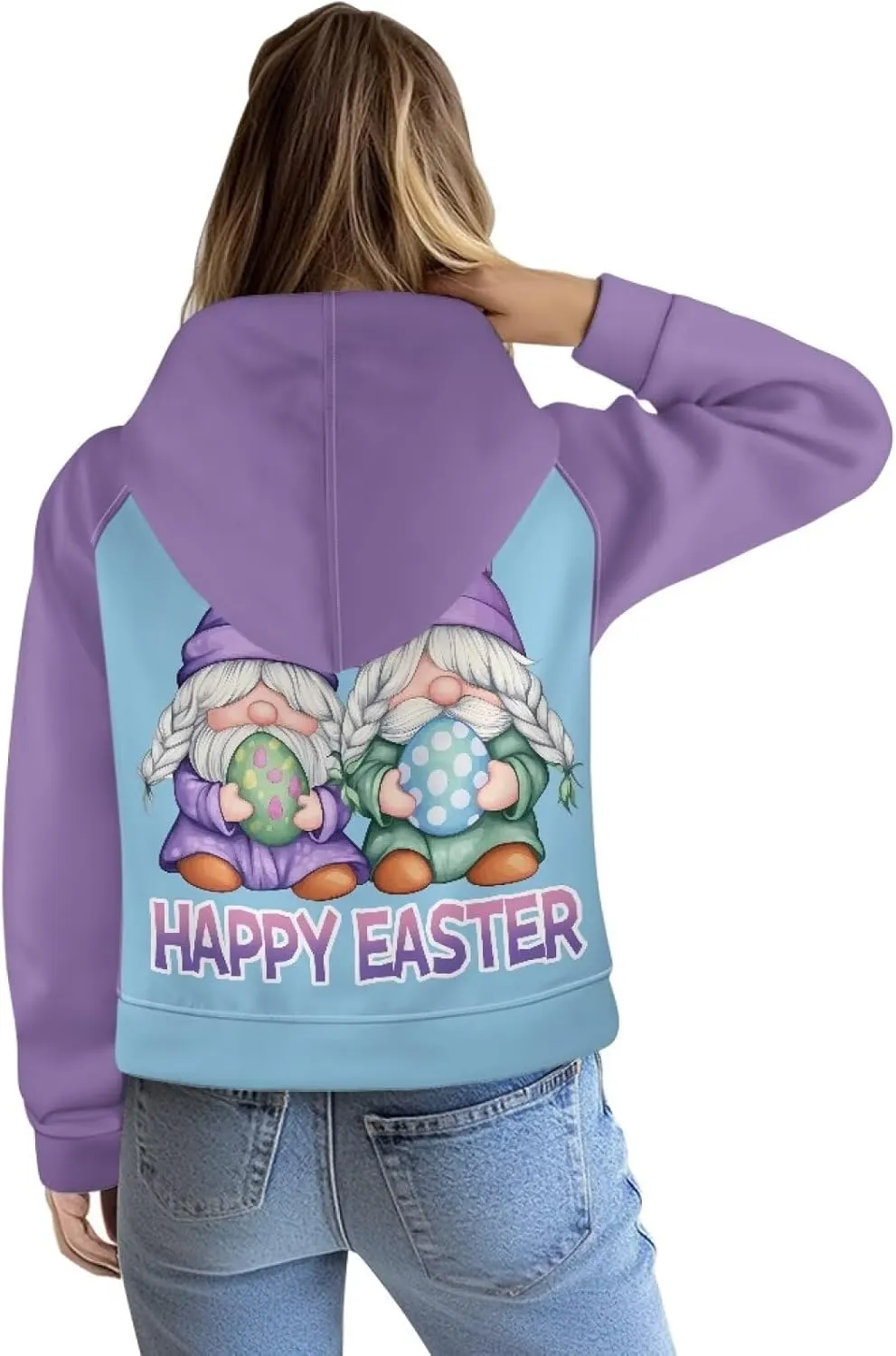 Women's Hoodie, Women's Printed Hoodie, Half Zip Closure, Kangaroo Pocket, S - 2XL.