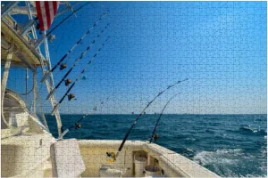Wooden Puzzles Fishing Trip Jigsaw Puzzles for Adults 1000 Pieces Impossible Puzzle Challenging Puzzle Educational Toys Decompression Game
