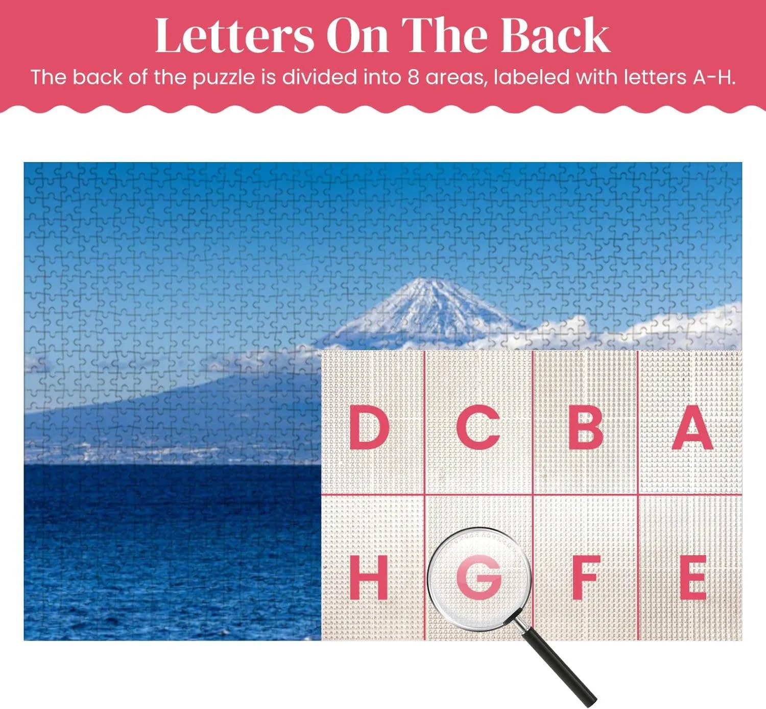 Wooden Puzzles Mt View from Fishing Harbor Japan Jigsaw Puzzles for Adults 1000 Pieces Impossible Puzzle Challenging Puzzle Educational Toys Decompression Game