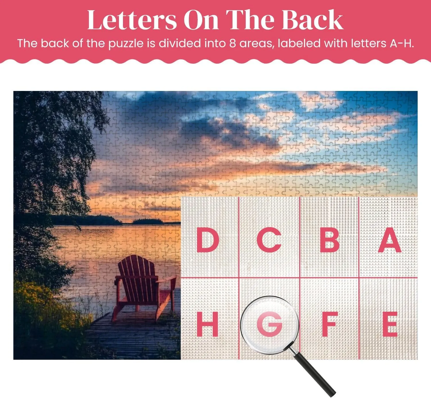 Wooden Puzzles Sunset Lake Wooden pier Fishing Boat Sunset Finland Jigsaw Puzzles for Adults 1000 Pieces Impossible Puzzle Challenging Puzzle Educational Toys Decompression Game