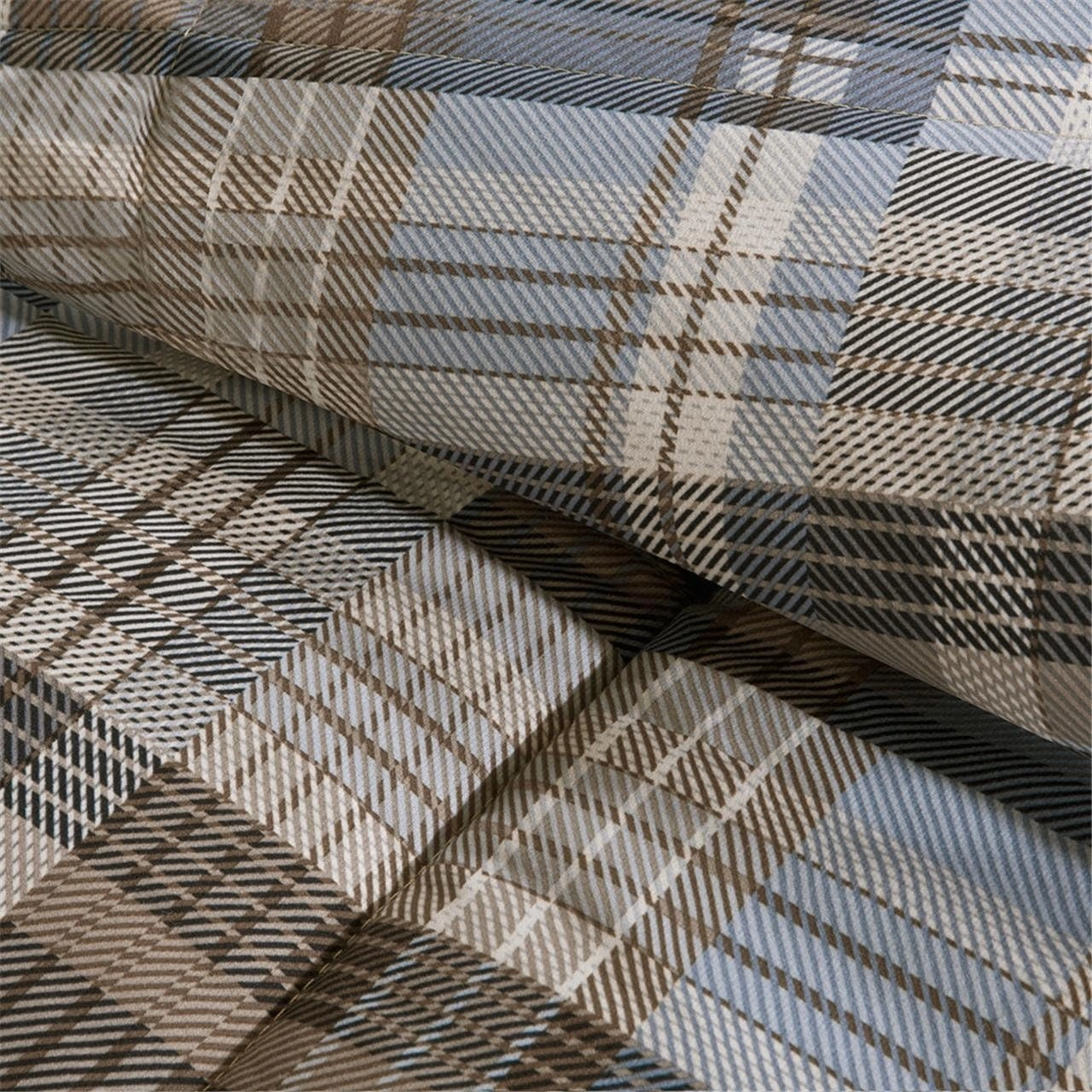 Woolrich Comforter Set, Cabin Lodge, Warm Cover for Colder Season, Modern Cottage-Inspired Down Alternative Ultra Soft Microfiber Bedding, Matching Sham, Plaid Grey/Blue Twin 2 Piece