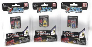 World's Smallest Transformers Bundle Set of 3 Mini Figures - Optimus Prime - Bumblebee - Starscream