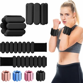 Wrist Weights, Ankle Weights For Women Men, Set Of 2 (1lb Each), Adjustable Weighted Wristbands Arm Leg Ankle Wrist Weights For Women & Men For Pilates, Walking, Yoga, Exercise, Strength Training