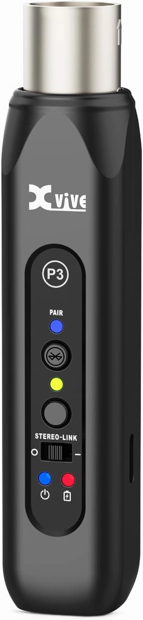 Xvive P3 Wireless XLR Bluetooth Receiver, Bluetooth Adapter for Speakers, Audio Mixer, PA Systems, DJ System(P3 XLR)