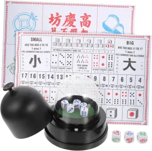 Yardwe Electric Dice Cup Set Automatic Shaking Container for Bar Dice Games 1 Set