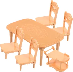 YARNOW 1 Set Scale Miniature Plastic Furniture for Dollhouse Accessories Compact Design Realistic Details for Creative Play