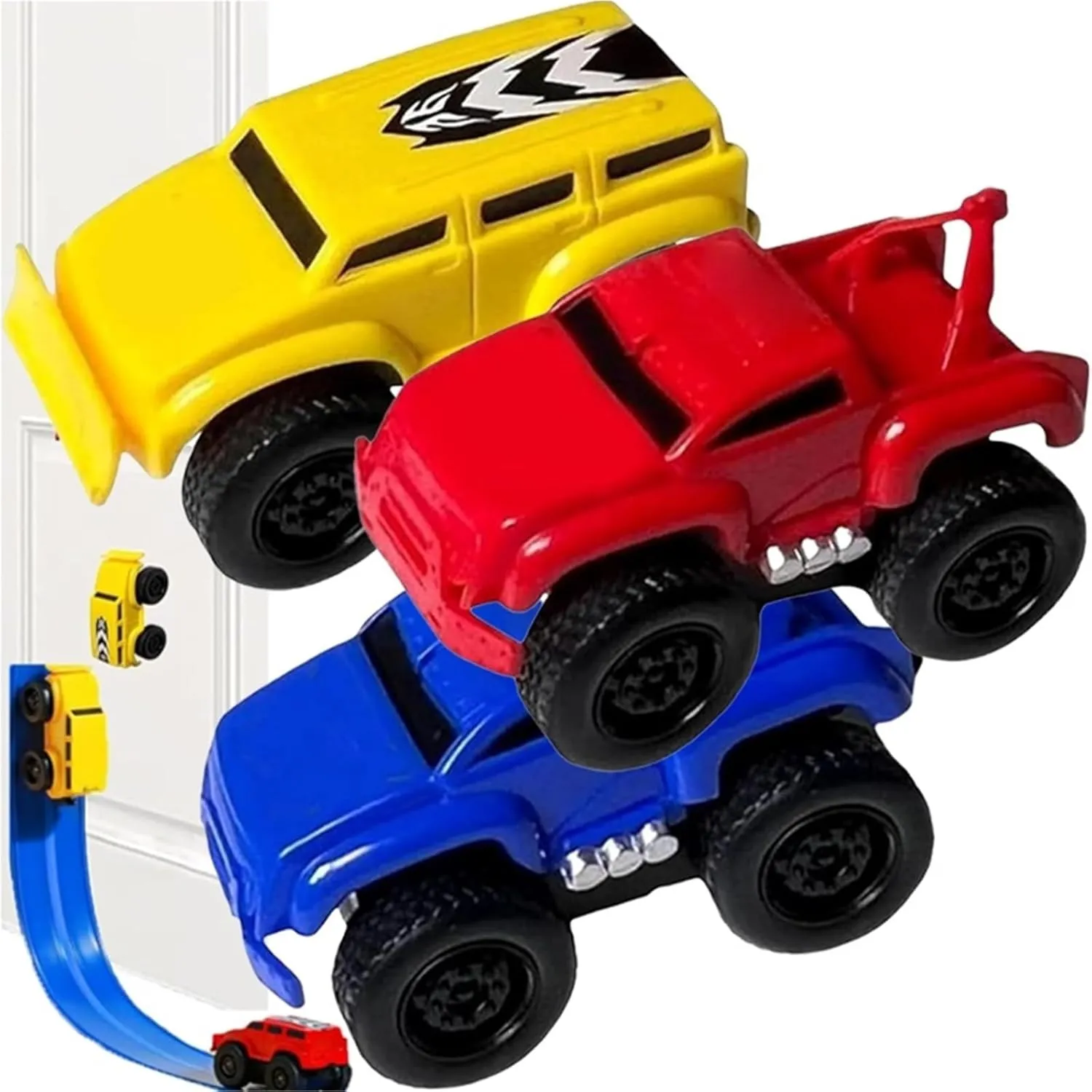 Yearpilrim Magnetic Wall Climbing Toy Car, Magnetic Anti-Gravity Wall-Climbing Toy Car, Wall Climbing Car Against Gravity, Zero Gravity Inertia Vehicle for Walls & Ceilings (3pcs)