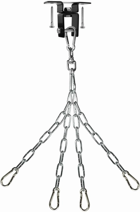 Yes4All Punching Bag Hangers, Swing Hanger For Punching Bag - Heavy Bag Hanger - Bag Chain For Boxing Stand - Indoor Outdoor Hanging, 360 Rotate Swivel,2 Screws, Heavy Bag Chain and Swivel