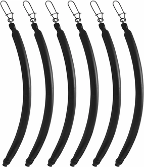 YOTO 6PCS Black Nylon Stick Catfishing Weights for Dragging, Trolling, Drift, Bottom Bouncing
