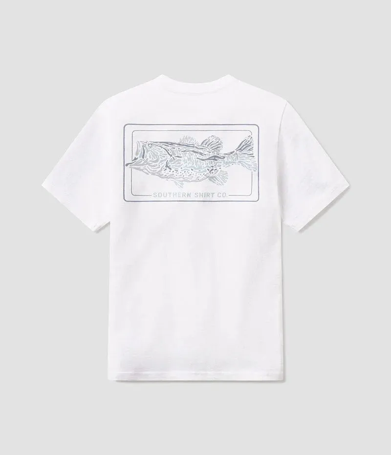 Youth Bassquatch Logo Tee SS- Bright White