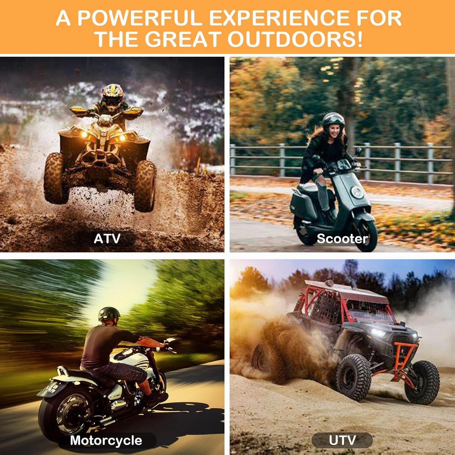 YTX20L-BS 12V 18AH Motorcycle Battery, Rechargeable Sealed AGM Battery Maintenance Free Powersport Replacement Battery for ATV and Scooter