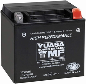 Yuasa YUAM720BH YTX20HL Factory Activated H Series AGM Battery