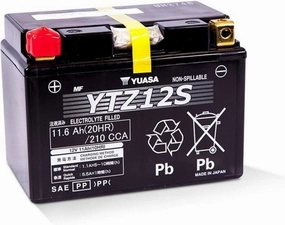 Yuasa YUAM7212A YTZ12S Factory Activated YTZ High Performance AGM Battery