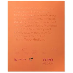 Yupo Synthetic Paper Pad - 11" x 14", Bright White, 10 Sheets