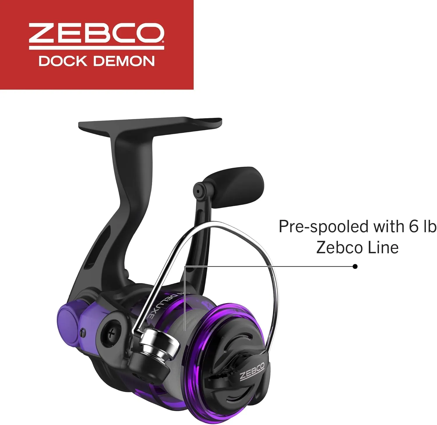 Zebco Dock Demon Spinning Reel or Spincast Reel and Fishing Rod Combo, 30-Inch Durable Fiberglass Rod, QuickSet Anti-Reverse Fishing Reel