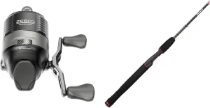 Zebco Omega Pro Size 30 Spincast Reel and Ugly Stik GX2 5' Spinning Rod, Three Piece Spinning Rod, 4-10lb Line Rating