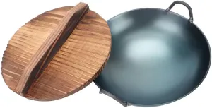 Zerodeko 1 Set 1: 12 Miniature Cooking Pot Mini Wok with Wooden Cover Miniature Kitchen Gadgets Dollhouse Cookware Accessories