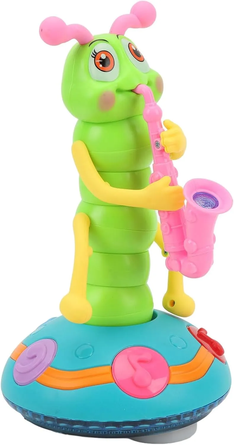 ZJchao Electric Singing Twisting Crawling Toy Saxophone Music for Kids Interactive Playtime