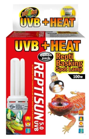 Zoo Med Heat & UVB Combo Pack 100 Watts