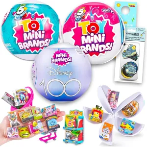 ZURU 5 Surprise Toy Mini Brands - Mystery Balls Bundle Includes 3 Balls Plus More | Toys for Kids